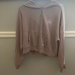 •Pink (Victoria secret) zip up sweatshirt •pilling all over the sweatshirt